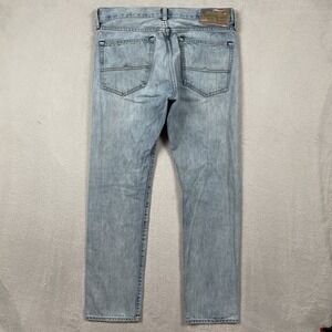 Denim & Supply Ralph Lauren Jeans Mens 32x29 Slim Fit Light Blue USA Flag Patch